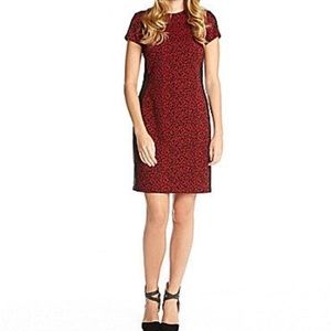 NWT Karen Kane Red Cheetah Dress Size S